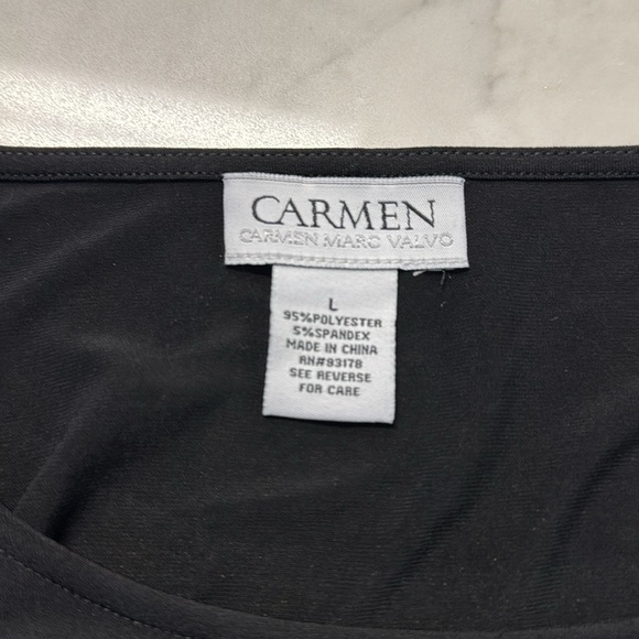 Carmen Marc Volvo Women’s Little Black Dress Size Large - Picture 5 of 6